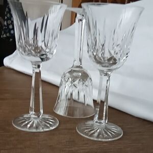 Waterford Crystal Clear Wine Glass Trio